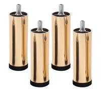 Pieds de Meuble de Salle de Bain, 4 Pièces Pied Meuble Reglable Pieds de Table Aluminum Alloy | Anodisé Pied Rechange Hauteur: 6-30cm Convient pour Lit Armoire Canapé Autres M8 Filetage 12cm/4.7"