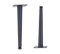 Pieds de Meuble en Fuselés, Lot de 4 Pattes pour Table Noir Pattes pour Canapé Réglable Pied de Chaise Acier Laminé à Froid | Electroplacage Pieds Armoire Hauteur Optionnelle: 10.5-72.5cm 55.5cm/21.9"