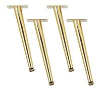 Pieds de Meuble en Fuselés, Lot de 4 Pattes pour Table Or Pattes pour Canapé Réglable Pied de Chaise Acier Laminé à Froid | Electroplacage Pieds Armoire Hauteur Optionnelle: 10.5-72.5cm 55.5cm/21.9"