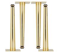Pieds de Meuble en Fuselés, Lot de 4 Pattes pour Table Or Pattes pour Canapé Réglable Pied de Chaise Acier Laminé à Froid | Electroplacage Pieds Armoire Hauteur Optionnelle: 10.5-72.5cm 55.5cm/21.9"
