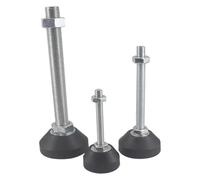 Pieds de Meuble pivotants, 2 pièces, 50 mm, Pieds de nivellement for Charges Lourdes, Pied réglable, Base en Nylon renforcé, Pieds articulés M8/M10/M12(50xM12x120mm)