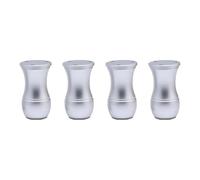 Pieds de Meuble Réglable, Lot de 4 Pattes pour Table Argent Pattes pour Canapé Fuselés Pied de Chaise Aluminum Alloy | Anodisé Pieds Armoire Hauteur Optionnelle: 8-15cm Patte Fauteuils 8cm/3.1"