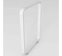 Pieds de meubles carrés rustiques en métal robuste pour salle à manger et bureau de bricolage, 72,5 cm, pieds de bar et banc, capacité de charge de 150 kg (45 x 72,5 cm, blanc)