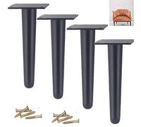 Pieds de meubles en acier inoxydable - 4 pieds de table coniques droits, pieds de canapé et d'armoire, capacité de charge de 1000 kg, parfaits pour la cuisine, la salle à manger, le lit et les tables
