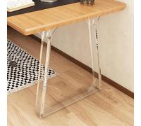 Pieds de meubles en acrylique transparent - Design trapézoïdal robuste pour tables de salle à manger, tables basses, bureaux et bancs - Idéal pour les projets de bricolage - Décoration moderne (50 x