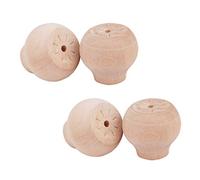 Pieds de meubles en bois massif, rehausseurs de pieds de table en bois, pieds d'armoire, coussinets de pieds de meubles à boule ronde, rehausseurs de pieds de table, pieds de canapé non finis, rehaus