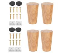 Pieds de Meubles en Bois - Multifonctionnel Facile à Nettoyer - Pièce de Rechange pour Commode siècle en Bois - Canapé Rond - Axe tourné - Pieds en - Fauteuil inclinable - Multifonctions