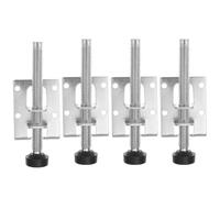 Pieds de Meubles en Bois réglables, 4 pièces, Pieds de Table de Travail, ajusteur de Hauteur Robuste, Pied de nivellement de Meubles pour Cadre de Llit(10.5X4CM)