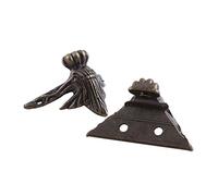 Pieds de Meubles en Laiton de Style Vintage et Protections d'angle pour Bijoux et Boîtes de Rangement en Bois, 4 Pieds Rétro en Alliage de Zinc pour Améliorer la Décoration des Meubles,