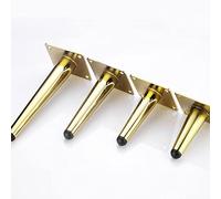 Pieds de meubles en métal - 4 pieds de rechange fins effilés avec vis, hauteur 30 cm, design moderne pour projets de bricolage de table et d'armoire, parfait pour la mise à niveau de la maison