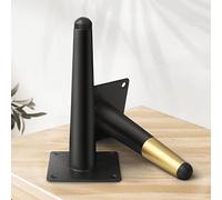 Pieds de meubles en métal à 4 pieds coniques pour table et tiroir - Pieds de rechange avec vis - Hauteur 30 cm - Idéal pour la mise à niveau des meubles et du bricolage