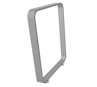 Pieds de meubles en métal robuste - Pieds de table carrés en fer rustique pour salle à manger et petit déjeuner - 72,5 cm - Pieds modernes de bureau et d'établi - Capacité de charge de 150 kg (argent)