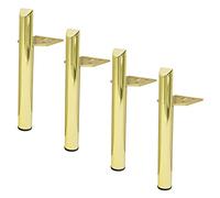 Pieds De Meubles Interchangeables,Pieds De Table en Métal,4 Jambes De Meuble,Noir/Or/Argent Pieds De Support De Bureau De Canapé,Pieds De Meuble Faciles À Installer,Pour Bricolage,C-20cm(7.9in)