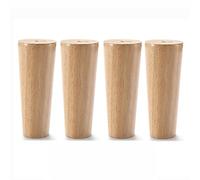 Pieds de Meubles, Pieds de Table, Pieds de Commode, Pieds de lit en Bois, pour Tables Basses, armoires, Pieds surélevés, 4 pièces, avec vis, faciles à Installer, Droits - 10 cm/4 Pouces