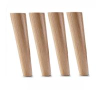 Pieds de Meubles, Pieds de Table, Pieds de Commode, Pieds de lit en Bois, pour Tables Basses, armoires, Pieds surélevés, 4 pièces, avec vis, faciles à Installer, obliques - 20 cm/8 Pouces