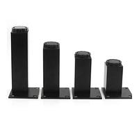 Pieds De Meubles Réglables 10cm 12cm 15cm 20cm 25cm 30cm 40cm,Pieds De Table Métal,Jambes De Remplacement Diy,Noir/Argent,Pieds De Meubles Pour Canapé Bureau Table Basse,4 Pieces,Black-20cm/7.87in
