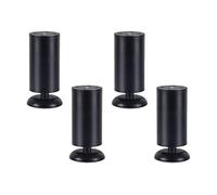 Pieds de meubles réglables en acier inoxydable, for armoire, canapé, Table basse, Support 3 couleurs, 9 tailles(Dumb Black,15cm/5.9in)