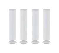 Pieds de meubles réglables en acier inoxydable, for armoire, canapé, Table basse, Support 3 couleurs, 9 tailles(White,18cm/7.1in)