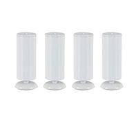 Pieds de meubles réglables en acier inoxydable, for armoire, canapé, Table basse, Support 3 couleurs, 9 tailles(White,15cm/5.9in)