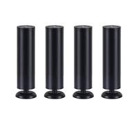 Pieds de meubles réglables en acier inoxydable, for armoire, canapé, Table basse, Support 3 couleurs, 9 tailles(Dumb Black,18cm/7.1in)