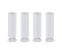 Pieds de meubles réglables en acier inoxydable, for armoire, canapé, Table basse, Support 3 couleurs, 9 tailles(White,8cm/3.1in)