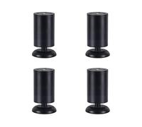 Pieds de meubles réglables en acier inoxydable, for armoire, canapé, Table basse, Support 3 couleurs, 9 tailles(Dumb Black,30cm/11.8in)