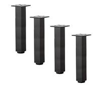 Pieds de Meubles Réglables, Ensemble de 4 Pieds de Meubles Réglables, Pieds de Meubles En Métal, Pieds de Table En Aluminium, Pieds Carrés Pour Armoires, Canapés, Meubles de Télévision, Armoires de Sa