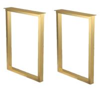 Pieds de meubles robustes en fer forgé pour tables basses, bancs et tables d'appoint - Support durable pour meubles robustes