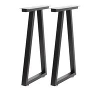 Pieds de Meubles triangulaires en Fer Modernes, Pieds de Table en Acier Robuste, pour/Armoire/canapé/Commode/Table, avec Base antidérapante(W70CMxH72.5CM)