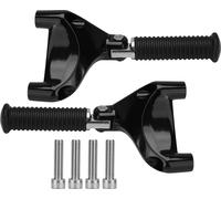 Pieds de moto, passager arrière durable CNC aluminium noir Pratik stable pour 883 1200 XL Sportster 2004-2013 Accessoires