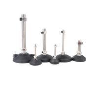 Pieds de nivellement de meubles réglables universels, butées de pied à boulon, bases pivotantes Patins coulissants for pieds de tour articulés M8/M10/M12(D50XM12X80)