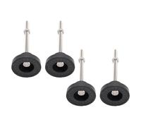 Pieds de Nivellement D'établi Antidérapants Réglables M8 pour Support D'étagère de Table de Meubles, Lot de 4, Noir
