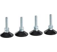 Pieds de nivellement pour armoires de la série OFFICE -- et boîtiers muraux, 4 pcs. M8