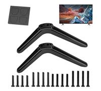 Pieds De Nivellement pour Téléviseur - 20 Cm ABS Noir Mat Réglable en Hauteur, Anti-Inclinaison, Protection du Sol D'équilibrage | pour Chambre, Salon, Dortoir Étudiant Près De La Cheminée