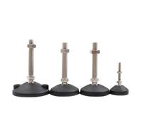 Pieds de nivellement réglables filetés, base pivotante, pieds de nivellement articulés, patins coulissants for meubles 4 pièces.(D50XM12X80)