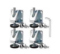 Pieds de nivellement réglables filetés en Hauteur en Acier au Carbone, 4 pièces, Pieds de nivellement en métal Robustes for Meubles et armoires pour Cadre de Llit