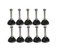 Pieds de nivellement réglables for meubles, filetage à rotule universelle de 40 mm de diamètre, M8 x 50 mm(6Pcs)