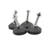 Pieds de nivellement réglables for meubles, patins de glissement, diamètre 50 mm, base en nylon, joint universel fileté M12 x 50 mm, chaque paquet, 10, 6, 4 pièces(6Pcs)