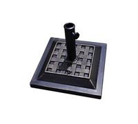 pieds de parasol giantex en résine 12kg noir pour poteau de parapluie dia.38mm ou 48mm forme carré pour terrasse cour jardin