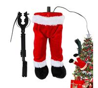 Pieds de Père Noël pour sapin de Noël - Pointe de sapin de Noël - Mobile - Pour décoration intérieure festive - Restaurant