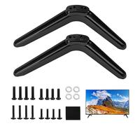 Pieds de Piédestal de Base TV Universels, Support de Remplacement, avec Kit Montage pour Écrans LED et Plasma, Installation Facile, Entraxe 17mm à 20mm, Compatible avec Téléviseurs de 32 à 55 Pouces