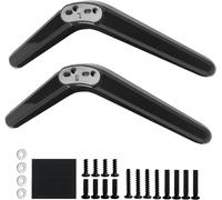 Pieds de Piédestal de Base TV Universels, Support de Table TV Pieds de Meuble Compatible avec la Smart TV Roku TCL XiaoMi pour 27-55 Pouces, Installation Facile sans Perçage, avec Jeu de vis