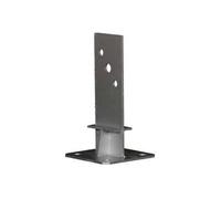 - Pieds de poteau en âme avec platine - A/B/C/D/E - 80/234/44/130/28, qté. 1 pièce, ref. PPSDT230