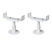 Pieds de radiateur en aluminium - Lot de 2 supports de sol réglables de 8 à 13 cm de hauteur - Design élégant - Anti-buée - Installation facile pour radiateurs en fonte - Blanc