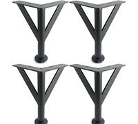 Pieds de rechange pour canapé triangle classique et simple pieds de meubles en acier inoxydable, meuble TV, table de chevet, table basse, pieds de support de table basse, 4 options de hauteur (couleur