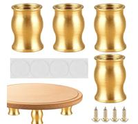 Pieds De Remplacement pour Meubles,Supports en Bois pour Meubles | Patins Anti-Dérapants Modernes pour Nivellement Et Protection sur Moquette Carrelage Terrasse Chambre Dortoir