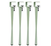 Pieds de Serrage de Table Forme de F,4pcs Pieds de Meubles en Métal Réglables,Pieds de Table À Manger en Fer,pour Console de Meubles Table Basse Bricolage,Portant 150Kg (45cm(17.7in),Green)