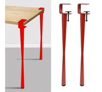 Pieds de serrage réglables en métal en forme de F pour meubles de bricolage, design sans perforation, parfaits pour les tables de salle à manger et les consoles