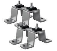 Pieds de support du climatiseur - Tampons anti-vibrations du condenseur à 4 pièces, base de montage en acier inoxydable | de extérieur Construction Bracket d'absorption des chocs