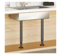 Pieds de support pour évier, Support télescopique for pieds de meuble d'évier, 2 supports réglables for table(Black,Height 42 76cm)